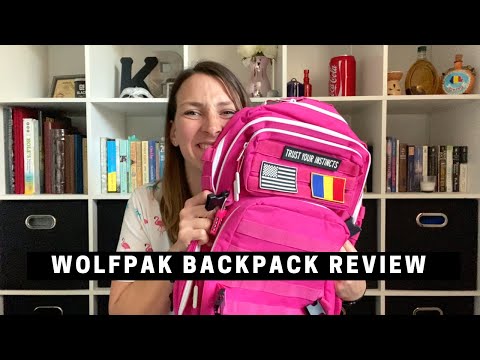 WOLFpak 45L meal management backpack review // Pink Goddess backpack