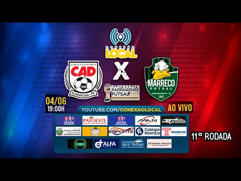 CAD/GUARAPUAVA X MARRECO FUTSAL - 11ª RODADA PARANAENSE DE FUTSAL CHAVE OURO