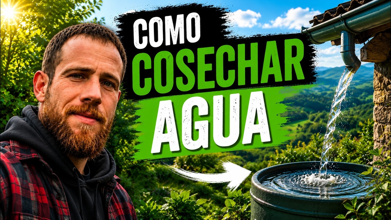 No pierdas ni una gota. Cómo captar y almacenar agua para tu proyecto autosuficiente.