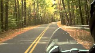 preview picture of video 'Riding 2 up on a BMW R1100RT in the USA (Over the shoulder camera view)'