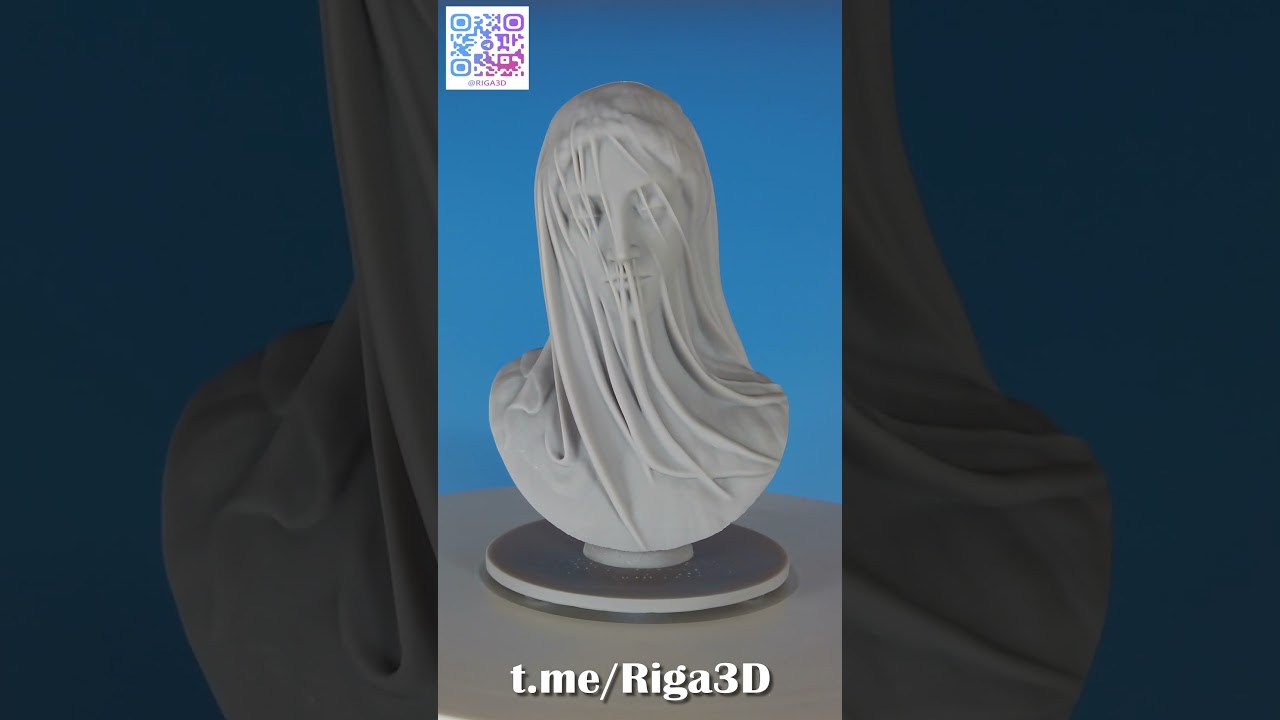 The Veiled Virgin #statue #art #sculpture #3dprinting #figure