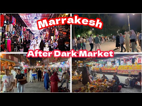 Marrakech After Dark Where Is City Truly Shines / Jemaa El - Fnaa Square / Walking Tour 2025
