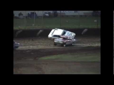 Junior Sedans: Tim Smith Rollover - Charlton Raceway
