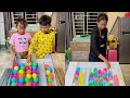 Puzzle sort ball game solve and play together
