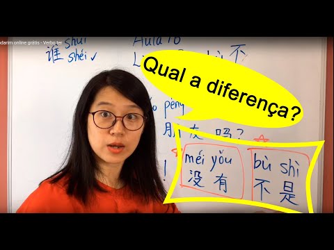 Aula 016 - Verbo ter / Diferença entre "bù shì" e "méi yǒu"