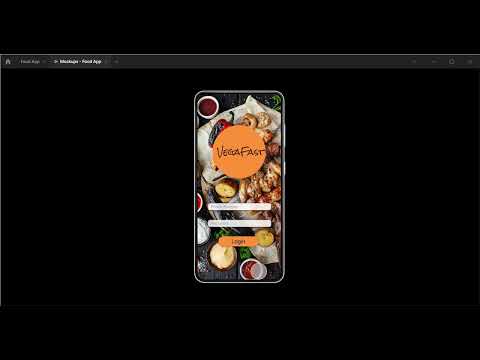 Prototype for a food delivery app in figma  #figma #uxdesign