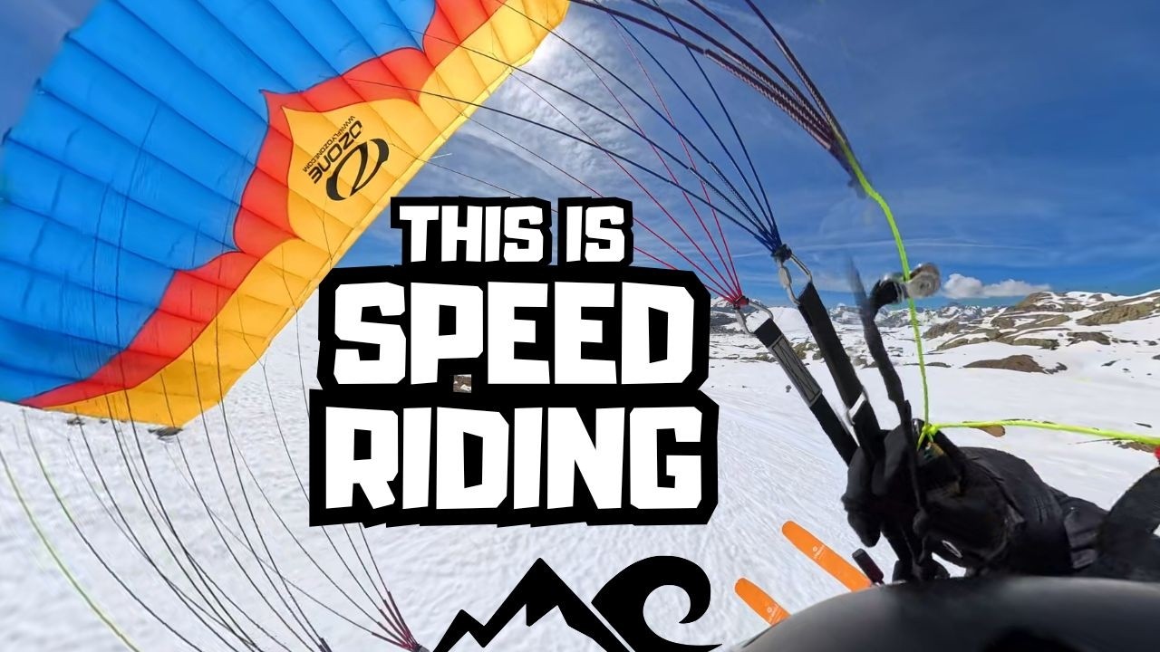 Speed Riding Blends Skiing and Paragliding