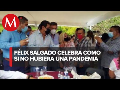Félix Salgado Macedonio celebrates his birthday with a big party