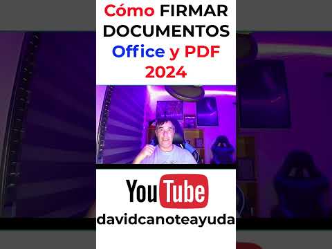 Cómo Firmar Documentos con Certificado Digital Adobe PDF - WORD - EXCEL 2024 #shortvideo  #01