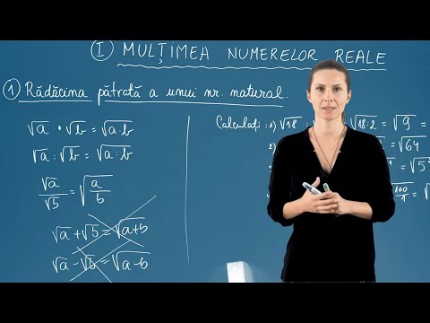 Rădăcina pătrată a unui număr natural - Clasa a VII-a