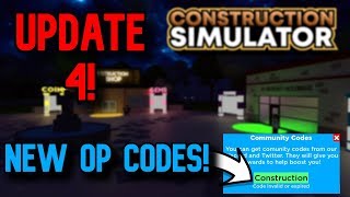 Roblox Construction Simulator Codes 2019 July Th Clip - 
