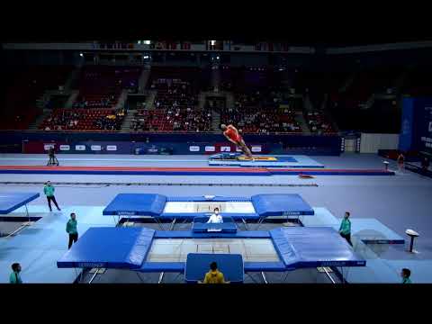LI Yuming (CHN) M - 2022 Trampoline Worlds, Sofia (BUL) - Q2 Trampoline