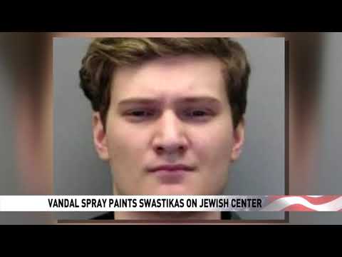 Vandal spray paints swastikas on Jewish center in Annandale
