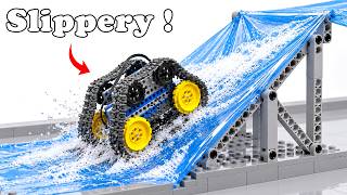 LEGO Tracked Car vs Super Slippery Soap Slope - Can It Climb? | Smart Lego