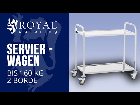 Video - Servierwagen - 2 Borde - bis 160 kg