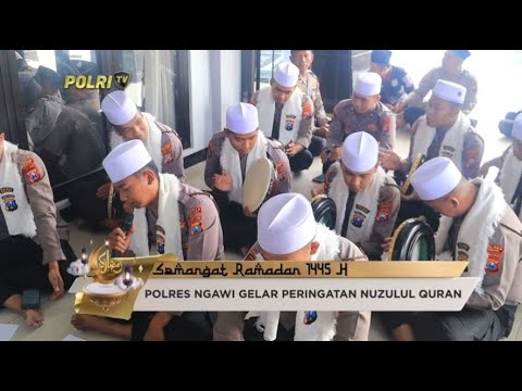 POLRES NGAWI GELAR PERINGATAN NUZULUL QURAN