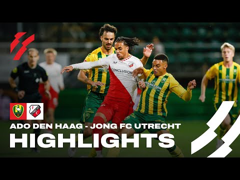 ADO Den Haag vs. Jong FC Utrecht: ZWAARBEVOCHTEN punt 👏 | HIGHLIGHTS