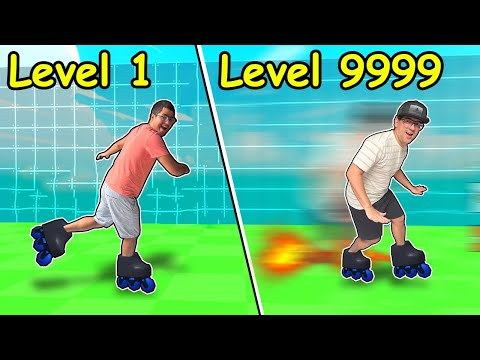 COMEÇAMOS ANDANDO DE PATINS NA VELOCIDADE DA LESMA ATÉ CHEGAR NA VELOCIDADE DA LUZ!!