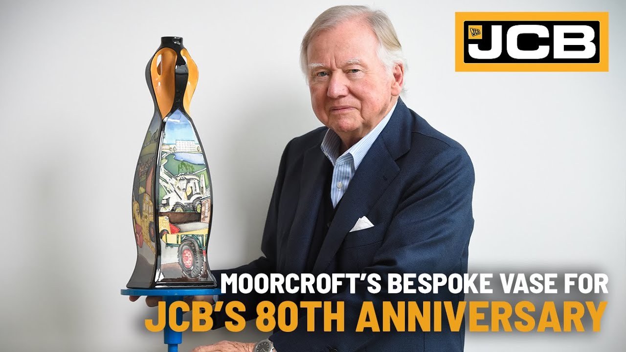 JCB's 80th Bespoke Birthday Present from Moorcroft