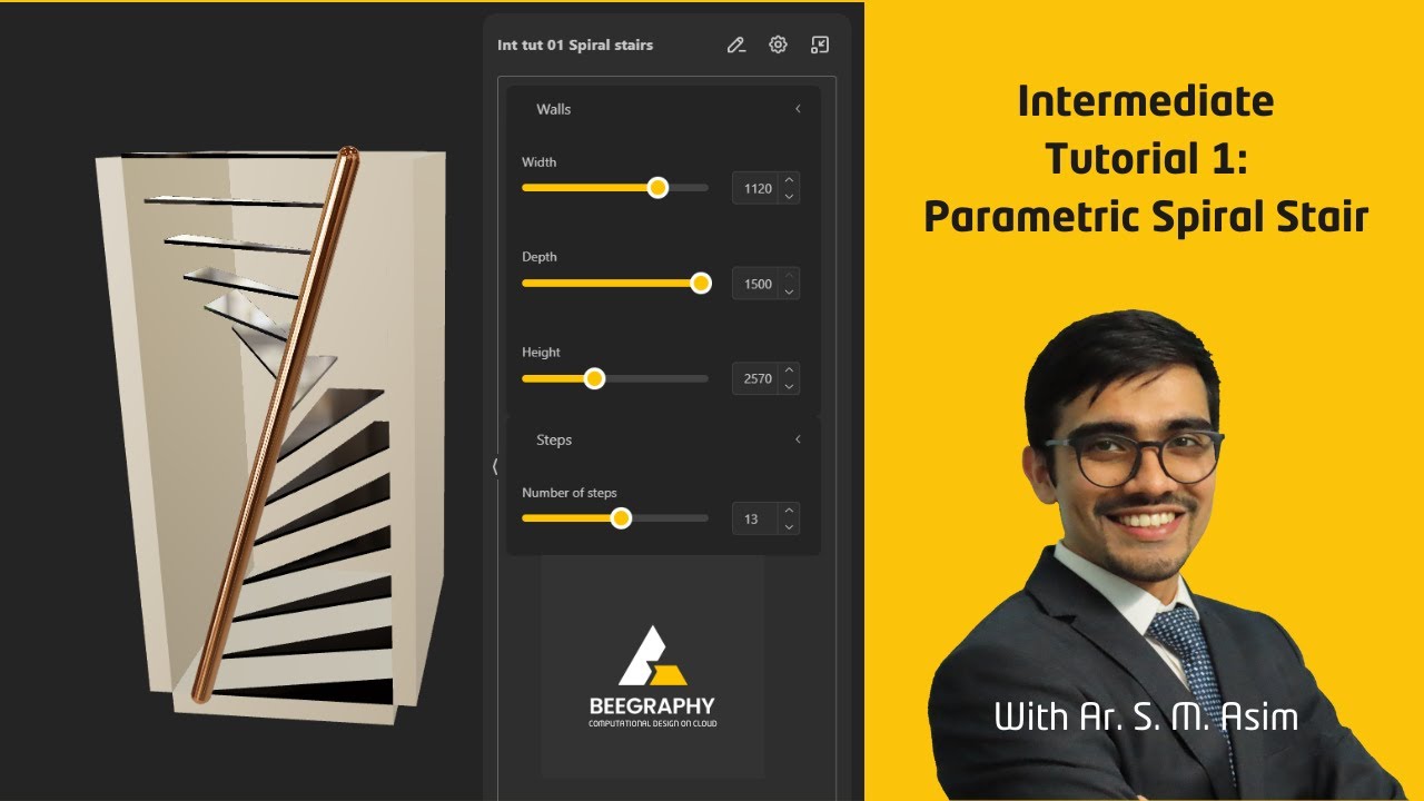 Parametric Spiral Stairs