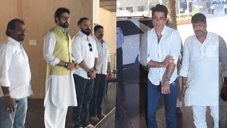 Sonu Sood, Jackie Shroff Snapped At Sunil Shetty's Fathers Funeral