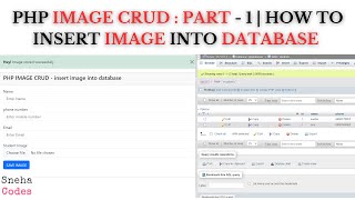 PHP Image CRUD-1: How to upload or store image with data in database in PHP