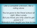 Anberlin - Like A Rolling Stone Lyrics