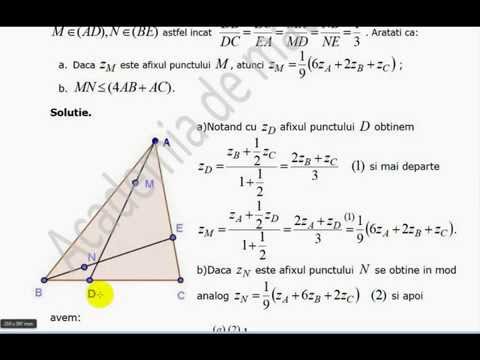 X-Sinteze numere complexe-Interpretari geometrice si aplicatii in geometrie-consolidare