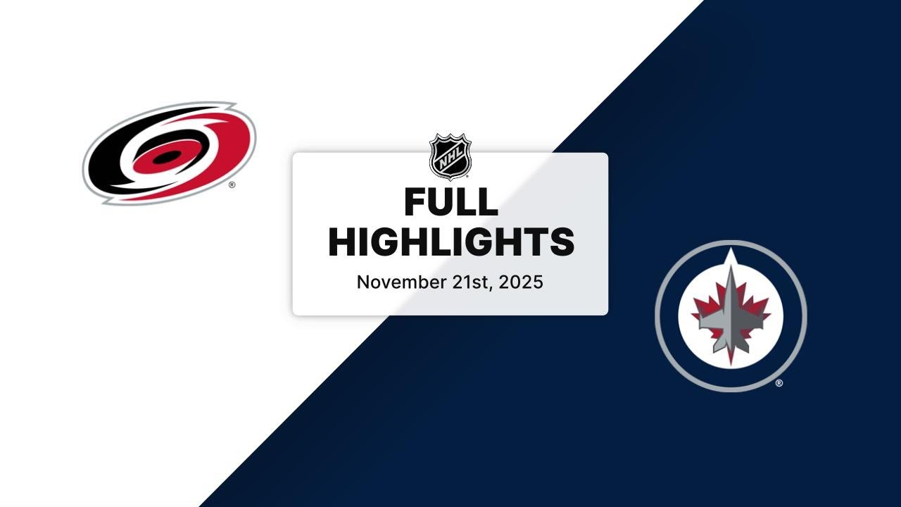NHL Highlights | Hurricanes vs. Jets | November 21, 2025