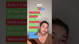 billie eilish - lovely 🎤 #duet #karaoke #lovely #billieeilish