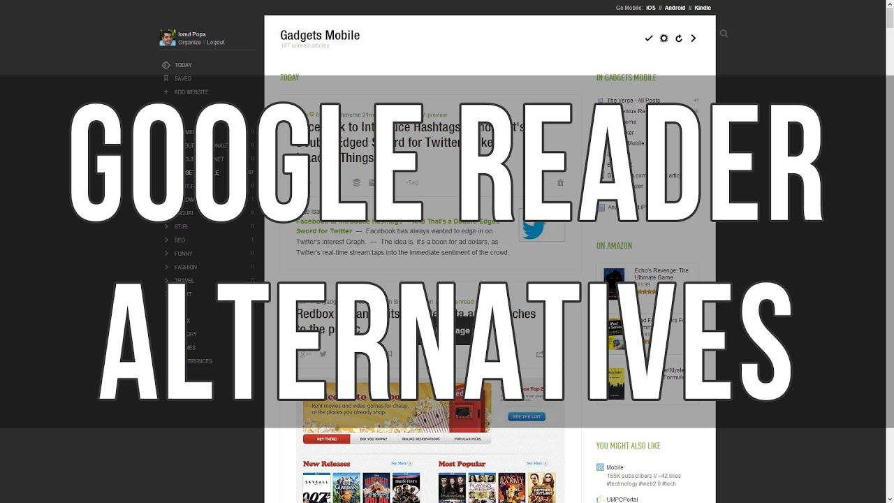 Google Reader alternatives for iOS, Android, PC or Mac