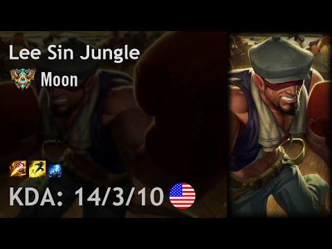 Lee Sin Jungle vs Diana - Moon - NA Challenger Patch 6.19