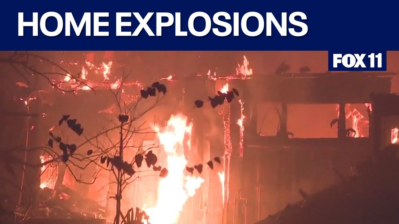 14,000-acre California fire set off home explosions