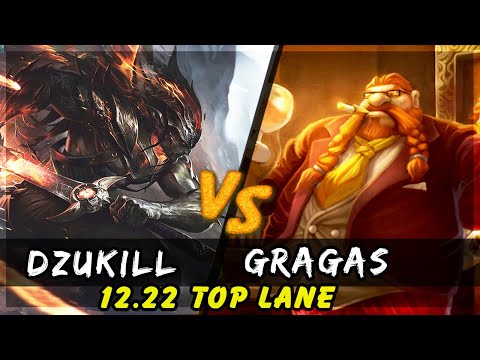 Dzukill - Yasuo vs Gragas TOP Patch 12.22 - Yasuo Gameplay