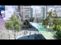 Flythrough of the future Perth City Link - YouTube