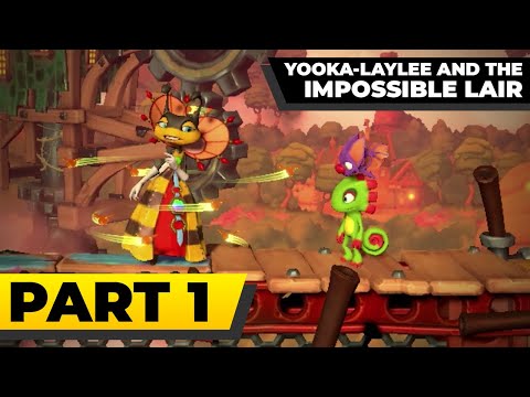 YOOKA-LAYLEE AND THE IMPOSSIBLE LAIR - 100% Walkthrough Part 1 - Capital Causeway