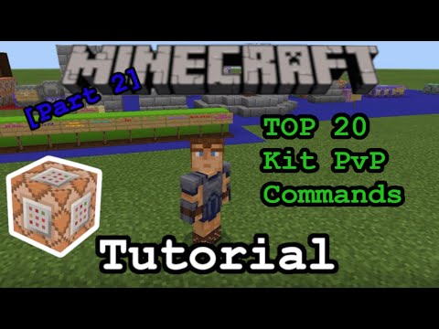 Top 20 Kit PvP Server Commands For Minecraft Bedrock | Xbox One, PS4, Windows 10, MCPE (Part 2)