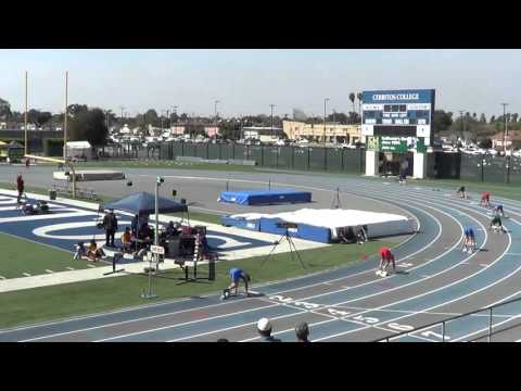 VarB 4x100m Final at CA Relays 3-19-16 - Los Alamitos Boys