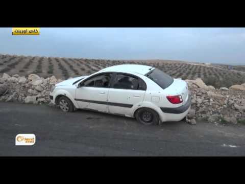 موقع اغتيال الشيخ أسامة اليتيم بريف درعا أثناء عودته من مكان ِعمله في دار العدل إلى مكان إقامته في مدينة جاسم