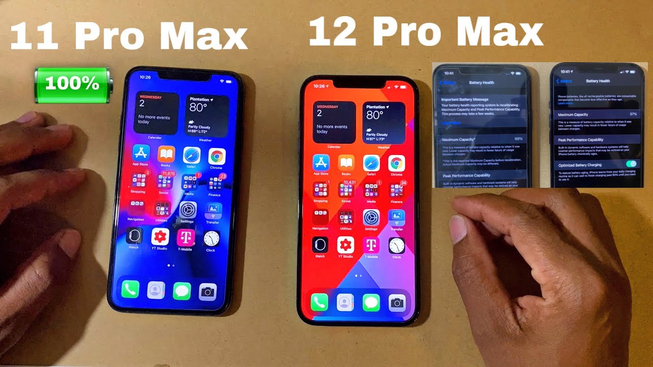 iPhone 11 Pro Max Vs iPhone 12 Pro Max Battery Health Comparison (2021)!! Shocking Results