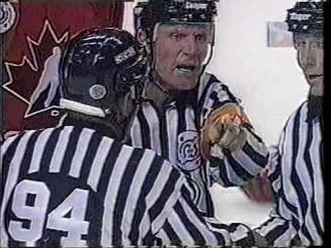 Derian Hatcher punches referee & almost fights Keith Primeau World Cup 1996