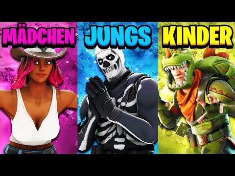 KINDER vs MÄDCHEN vs JUNGS - Fortnite (LACHFLASH)