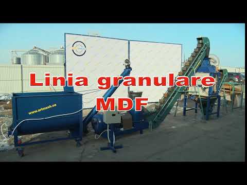 Linie de granulare pentru deșeuri MDF de la Artmash