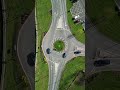 Top Down Drone Shot - Roundabout style ⭕️ #roundabouts #aerialvideo #drone #ireland #dji