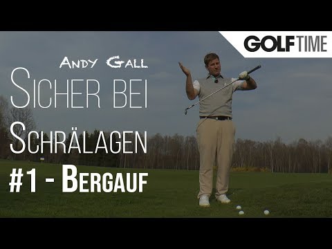 Golf Training: Schwierige Lage Bergauf