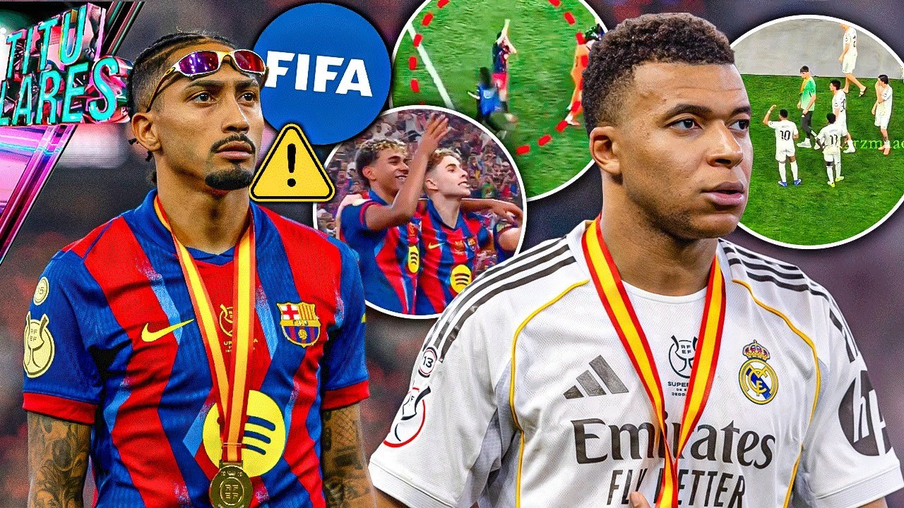 Críticas a Mbappé x ‘mal perdedor’ | Captan insultos de Fermin y Cubarsí |Mensaje de Raphinha a FIFA