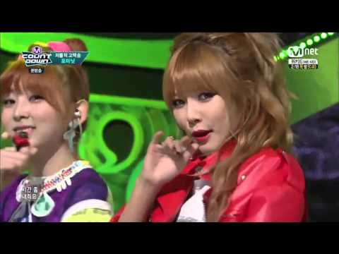 130502 4Minute - What's Your Name ○ Mnet 排行榜 [60fps]