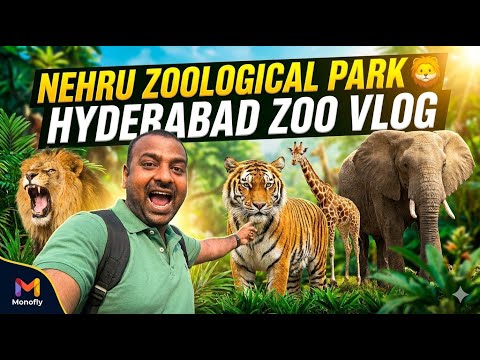 Nehru Zoological Park Hyderabad 🦁 | Full Zoo Tour & Travel Vlog | MonoFly
