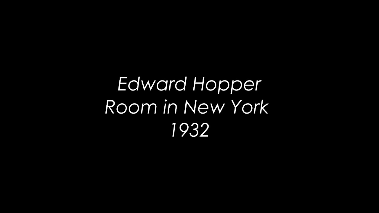 Hörmalerei 2 - Edward Hopper: Room in New York (1932)