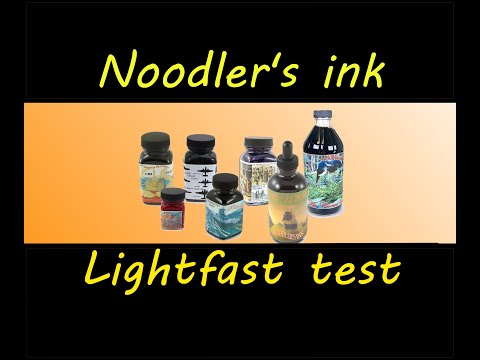 Noodler's ink lightfastness test #2